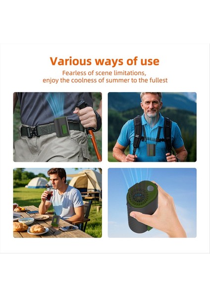 Bel Askılı Vantilatör Açık Hava Acil Durum Işığı Taşınabilir Soğutma Boyun A (Yurt Dışından) fiyatları