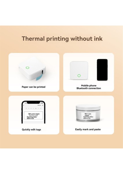 Taşınabilir Mini Yazıcı Termal Etiket Kendinden Yapışkanlı Etiket Etiketleri Cep Tipi El Tipi Barkod Makinesi (Yurt Dışından) fırsatları