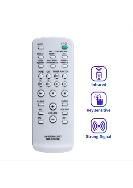 RM-SC50 Uzaktan Kumandası MHC-RG295 HCD-RG295 MHC-GX470 HCD-GX470 MHC-GX570 Mikro-Hi-Fi Bileşen Sisteminin Yerine Geçer (Yurt Dışından) fiyatları