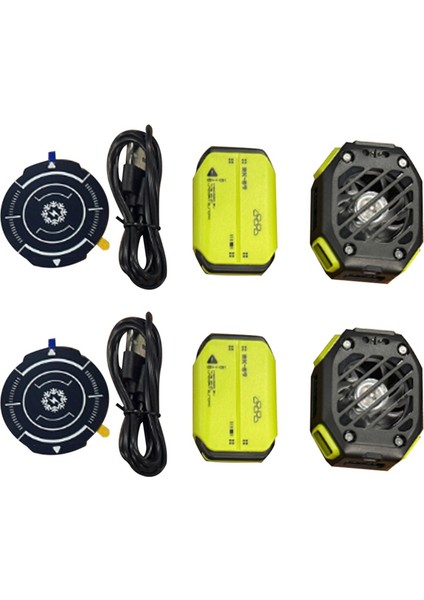 2x X111 Telefon Manyetik Yarı Iletken Soğutma Fanı Radyatörü 7 Vites Ayarlanabilir Oyun Soğutucusu Ios Android Evrensel (Yurt Dışından)