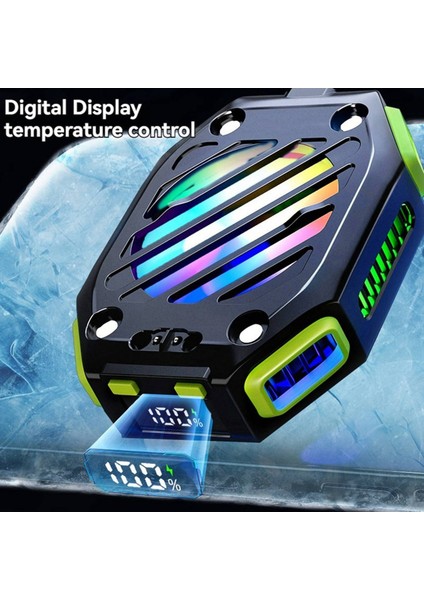 2x X111 Telefon Manyetik Yarı Iletken Soğutma Fanı Radyatörü 7 Vites Ayarlanabilir Oyun Soğutucusu Ios Android Evrensel (Yurt Dışından) fırsatları