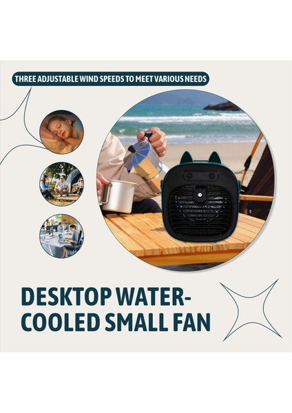 Taşınabilir Klima - 3 Hız Ayarlı, Sessiz Çalışan 5200MAH Şarj Edilebilir Mini Soğutma Fanı, Ev, Ofis ve Seyahat Için (Yurt Dışından) indirimleri