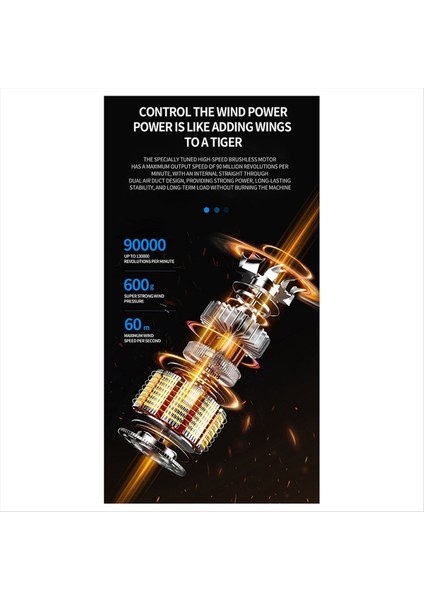 Elektrikli Hava Toz Alma Makinesi 450000 Rpm Şarj Edilebilir Üfleyici Güçlü 600G Itme Basıncı Araba Kar Temizliği Için (Yurt Dışından) fırsatları