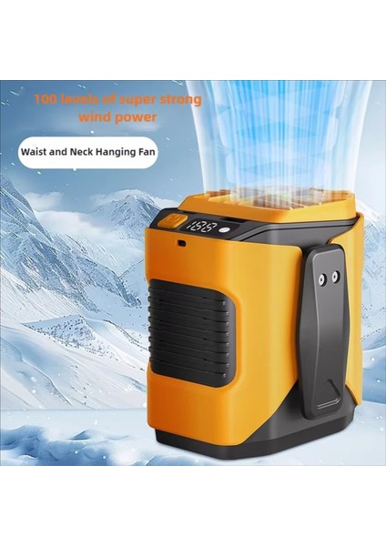100 Hızlı Mini Taşınabilir Vantilatör, Büyük Lı Bel Kelepçeli Vantilatör, Açık Hava Seyahat Kampı Için Küçük ve Asılı Vantilatör (Yurt Dışından) modelleri