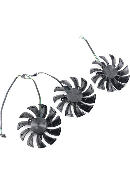 Gamıng 2070, 2080, 2080TI Amp Grafik Kartları Için Soğutma Fanını Değiştirin Gelişmiş Performans 3 Adet (Yurt Dışından)