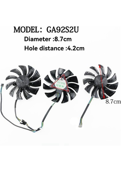 Gamıng 2070, 2080, 2080TI Amp Grafik Kartları Için Soğutma Fanını Değiştirin Gelişmiş Performans 3 Adet (Yurt Dışından) fiyatları