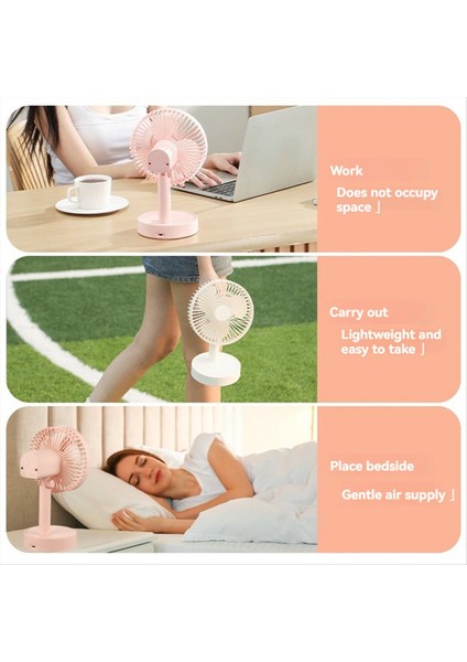 USB Şarjlı Vantilatör Yatak Odası, Yatak Başucu, Ofis Masaüstü El Tipi Dış Mekan Mini Taşınabilir B'ye Uygundur (Yurt Dışından) fırsatları