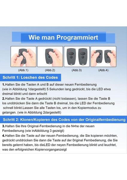 868MHZ Garaj Kapısı Açacağı Uzaktan Kumandası, 2 Kanallı El Tipi Verici Dijital 302 384 304 (Yurt Dışından) indirimleri