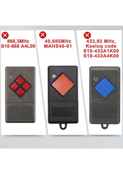 MAHS433-01 433.92MHZ Doğrusal Kodlu El Tipi Verici Için Garaj Kapısı Uzaktan Kumandası 2'li Yedek Paket (Yurt Dışından) indirimleri