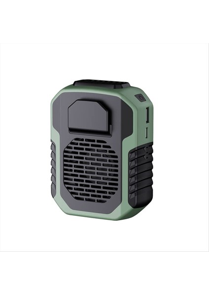 Açık Hava 4'ü 1 Arada Işlevli USB Bel Vantilatörü Kemer Klipsi Kişisel Kolye Soğutma Iş Elbiseleri Vantilatörü, 3 Hız, Güçlü Hava Akışı (Yurt Dışından)