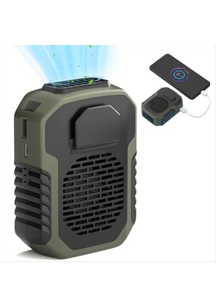 Açık Hava 4'ü 1 Arada Işlevli USB Bel Vantilatörü Kemer Klipsi Kişisel Kolye Soğutma Iş Elbiseleri Vantilatörü, 3 Hız, Güçlü Hava Akışı (Yurt Dışından) fiyatları