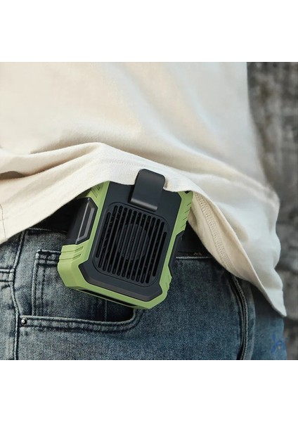 Açık Hava 4'ü 1 Arada Işlevli USB Bel Vantilatörü Kemer Klipsi Kişisel Kolye Soğutma Iş Elbiseleri Vantilatörü, 3 Hız, Güçlü Hava Akışı (Yurt Dışından) modelleri