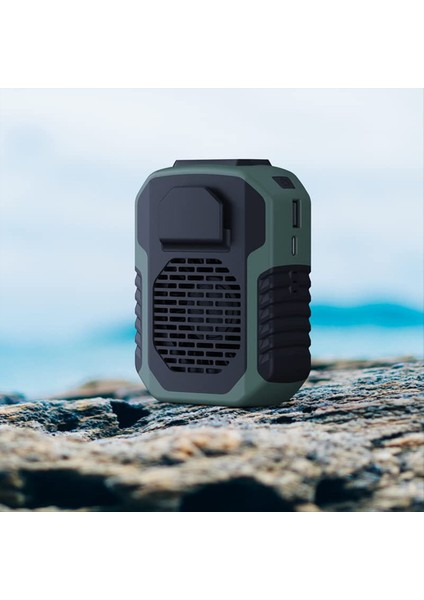 Açık Hava 4'ü 1 Arada Işlevli USB Bel Vantilatörü Kemer Klipsi Kişisel Kolye Soğutma Iş Elbiseleri Vantilatörü, 3 Hız, Güçlü Hava Akışı (Yurt Dışından) fırsatları