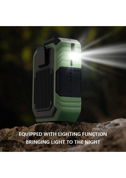 Açık Hava 4'ü 1 Arada Işlevli USB Bel Vantilatörü Kemer Klipsi Kişisel Kolye Soğutma Iş Elbiseleri Vantilatörü, 3 Hız, Güçlü Hava Akışı (Yurt Dışından) indirimleri