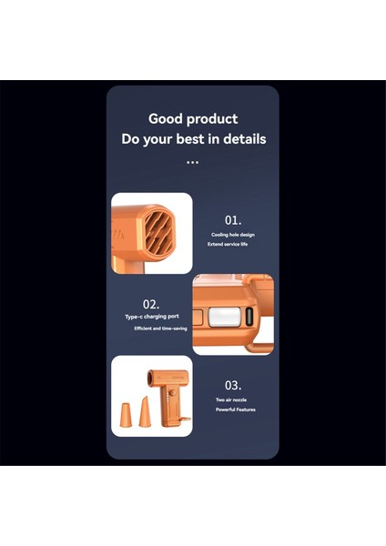 Güçlü Turbo Üfleyici Fan Hava Toz Alma Kiti Yüksek Hızlı Elektrikli 130000 Rpm Araba Bilgisayar Klavyesi C (Yurt Dışından) fiyatları