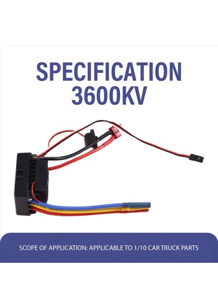 1/10 Rc Araba Kamyon Parçaları Için 60A Esc Kombosu ile Su Geçirmez 3650 Fırçasız Motor 3600KV (Yurt Dışından) fırsatları
