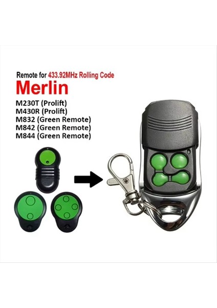 M832, M842, M844, 230T, 430R Yedek Kapı Açıcıları Için 433.92 Mhz Değişken Kodlu Garaj Kapısı Uzaktan Kumandası (Yurt Dışından) indirimleri