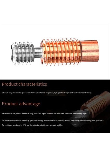 Bimetal V6 Titanyum Alaşımlı Boğaz Bimetal Isı Kesici Hotend Isıtıcı Bloğu (Yurt Dışından) fırsatları