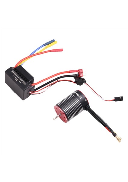 1/10 Rc Araba Kamyon Parçaları Için 60A Esc Kombosu ile Su Geçirmez 3650 Fırçasız Motor 4500KV (Yurt Dışından)