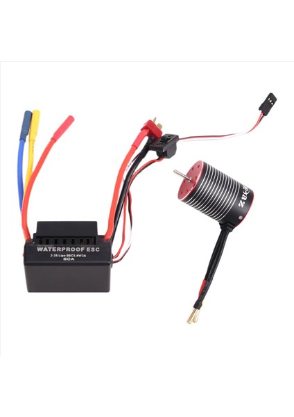 1/10 Rc Araba Kamyon Parçaları Için 60A Esc Kombosu ile Su Geçirmez 3650 Fırçasız Motor 4500KV (Yurt Dışından) fiyatları