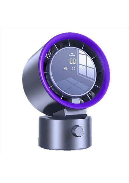 Dijital Ekranlı, Masaüstü Kullanımı Için Yüksek Hızlı Hava Sirkülasyonu Sağlayan 100 Hızlı, Sessiz Taşınabilir Soğutmalı Kanatsız Fan (Yurt Dışından)