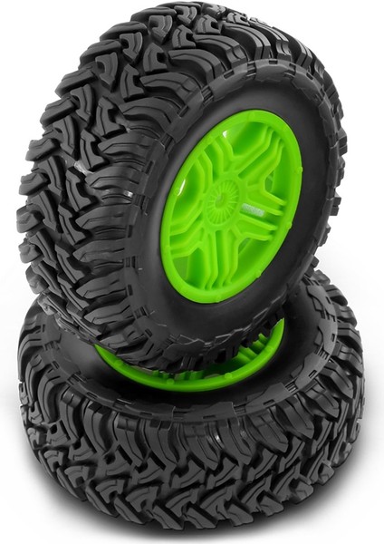 1/10 Kısa Mesafe Kamyonu Için 110 mm Rc Araba Kauçuk Lastik Jant Seti Arrma Senton- 550 / 9125 Slash Redcat/,a (Yurt Dışından) fırsatları