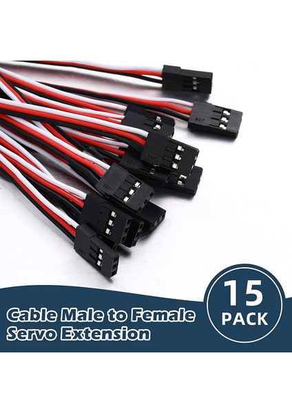 15 Adet Servo Uzatma Kablosu Erkek - Dişi Kablo (11,8 Inç) (Yurt Dışından) indirimleri