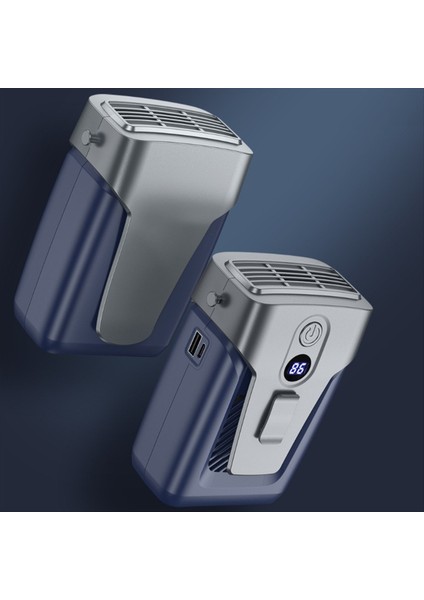 USB El Tipi Vantilatör Klipsli 3.7V/1.2A Küçük Klima Kanatsız 12000MAH Power Bank 3 Vitesli Sessiz Mavi (Yurt Dışından) fırsatları