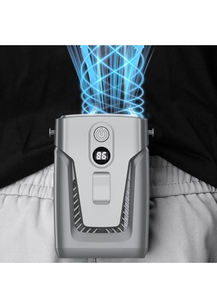 USB El Tipi Vantilatör Klipsli 3.7V/1.2A Küçük Klima Kanatsız 12000MAH Power Bank 3 Vitesli Sessiz Mavi (Yurt Dışından) indirimleri