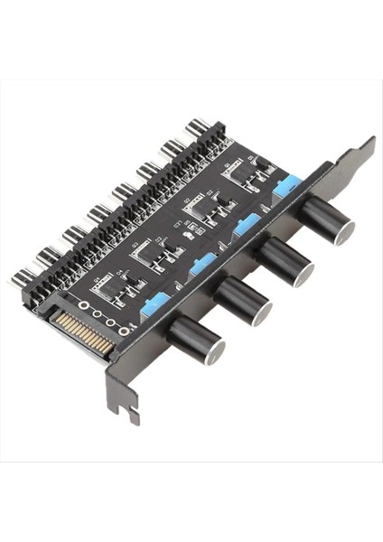 12V Bilgisayar Kasası Fan Hub Regülatörü 8 Yönlü 4 Düğmeli Hız Kontrol Cihazı Soğutma Kontrolü (Yurt Dışından) fiyatları
