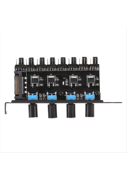 12V Bilgisayar Kasası Fan Hub Regülatörü 8 Yönlü 4 Düğmeli Hız Kontrol Cihazı Soğutma Kontrolü (Yurt Dışından) modelleri