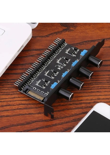 12V Bilgisayar Kasası Fan Hub Regülatörü 8 Yönlü 4 Düğmeli Hız Kontrol Cihazı Soğutma Kontrolü (Yurt Dışından) fırsatları