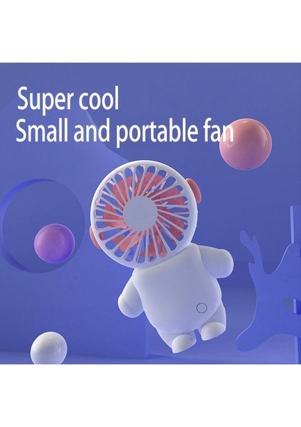 USB Şarjlı Küçük Fan Taşınabilir Mavi Astronot Mini Şarj Cihazı ile Yaz Hediyesi Öğrenci Ofis Çalışanı Gibi (Yurt Dışından) fiyatları