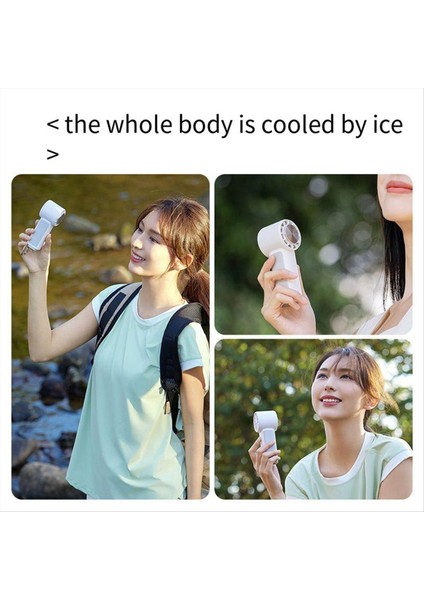 Taşınabilir El Tipi Vantilatör Mini Klima Vantilatörü, 2000MAH USB Şarj Edilebilir, Beyaz, A (Yurt Dışından) fiyatları