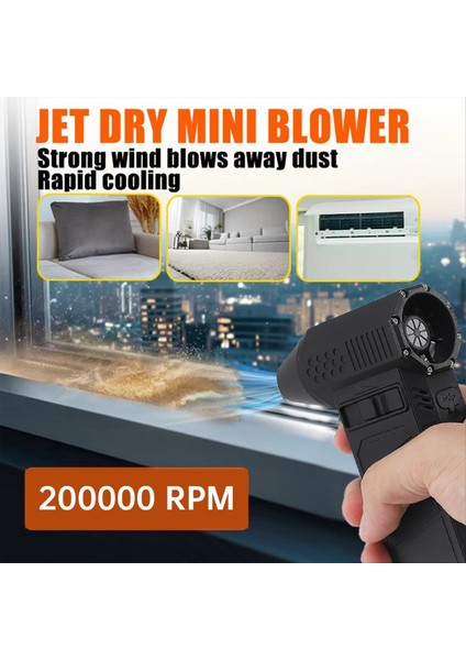 Taşınabilir Fan 200000 Rpm Elektrikli Hava Toz Alma Üfleyici Vakumlu Süpürge Fırçasız Motor Araba Kar Üfleme B (Yurt Dışından) modelleri