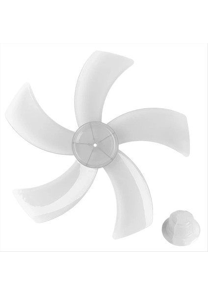 12 Inç Plastik Fan Pervanesi, Somun Kapaklı 5 Kanat, Ayaklı Kaide Yaprakları Masa Vantilatörü Genel Aksesuarları, A (Yurt Dışından)