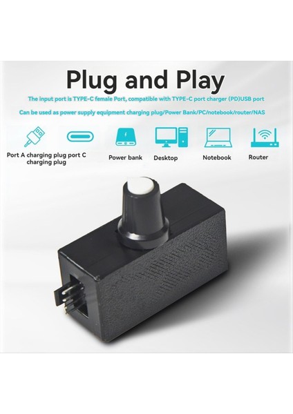 Pwm Hız Kontrol Cihazı 4 Pinli Fan USB Tip-C Güç Kaynağı 4 Kablolu 12V Fan/pompa Için Kendin Yap Su Soğutma (Yurt Dışından) fiyatları