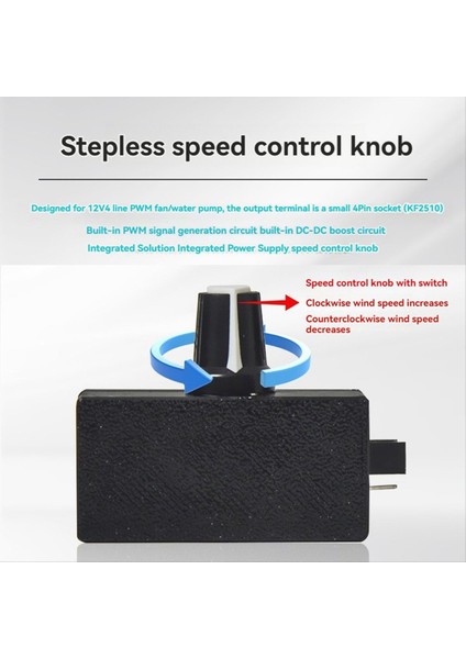Pwm Hız Kontrol Cihazı 4 Pinli Fan USB Tip-C Güç Kaynağı 4 Kablolu 12V Fan/pompa Için Kendin Yap Su Soğutma (Yurt Dışından) indirimleri