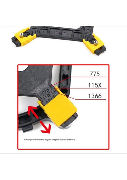 Lga 1150, 1151, 1155, 1156, 1366, 1700 Için Cpu Fan Braketi Tutucu Radyatör (Yurt Dışından) modelleri