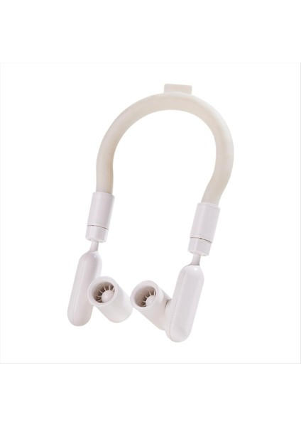 Boyun Askılı Vantilatör 360 Derece Dönebilen Çok Amaçlı Giyilebilir Kişisel Bisiklet, Ev, Açık Hava Aktiviteleri Için Beyaz (Yurt Dışından)