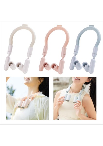 Boyun Askılı Vantilatör 360 Derece Dönebilen Çok Amaçlı Giyilebilir Kişisel Bisiklet, Ev, Açık Hava Aktiviteleri Için Beyaz (Yurt Dışından) modelleri