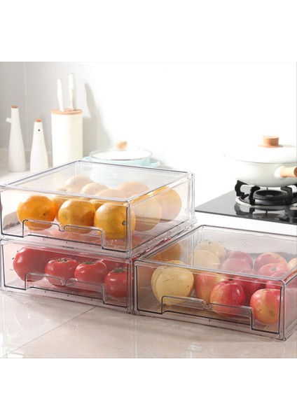 Buzdolabı Çekmeceleri, Istiflenebilir Buzdolabı Düzenleyici Kutuları, Düzenleyiciler ve Depolama Için Büyük Boy (Yurt Dışından) modelleri