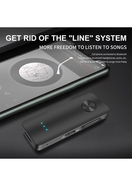 Bluetooth 5.3 Verici Alıcı Adaptörü Kablosuz Ses Araba Müzik Kulaklık Hoparlör 3,5 mm Jak Aux (Yurt Dışından) fiyatları