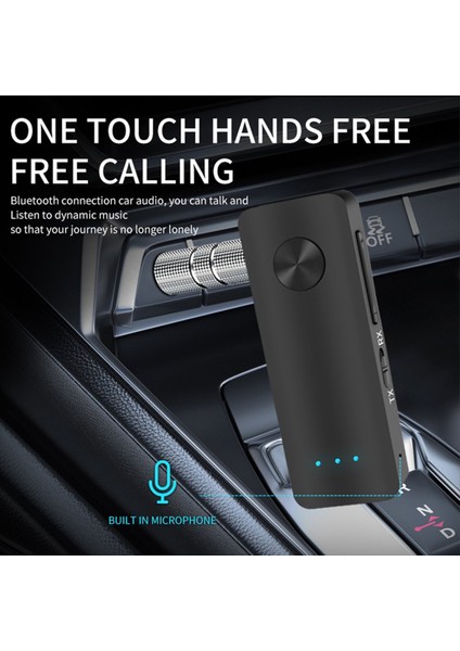 Bluetooth 5.3 Verici Alıcı Adaptörü Kablosuz Ses Araba Müzik Kulaklık Hoparlör 3,5 mm Jak Aux (Yurt Dışından) modelleri