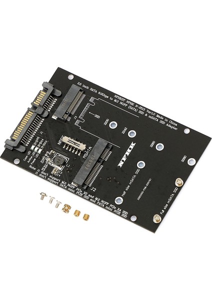M.2 Ngff Msata Ssd'den 2,5 Inç 6,0 Gbps 2'si 1 Arada Adaptör Dönüştürücü Kart Desteği Pc Dizüstü Bilgisayar Sabit Disk Diyagramı (Yurt Dışından) fiyatları