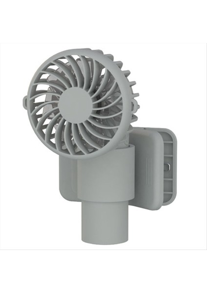 Taşınabilir Çok Fonksiyonlu Mini Klipsli Fan USB Şarj Edilebilir 1000MAH 3 Hızı Sessiz El Tipi Seyahat Şemsiyesi (Yurt Dışından)