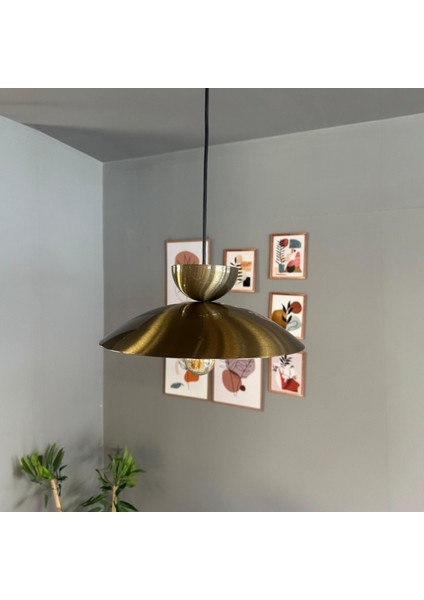 Bright Eskitme Şapka Başlık Avize Tekli Sarkıt Salon Kuaför Cafe Dekoratif Aydınlatma Pastane