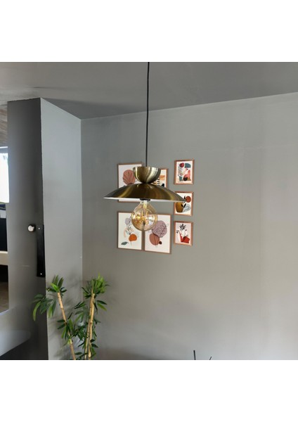 Bright Eskitme Şapka Başlık Avize Tekli Sarkıt Salon Kuaför Cafe Dekoratif Aydınlatma Pastane indirimleri