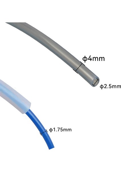Ptfe Tüp Id 2.5mm Od 4mm Teflonto Boru Için 1.75MM 3D Yazıcı Için A1/a1 MINI/P1P/P1S/X1C 4m,a (Yurt Dışından) modelleri