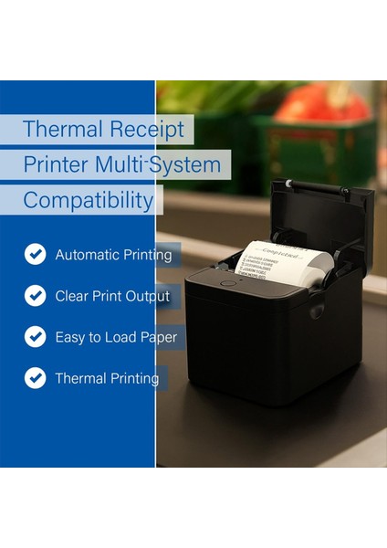 Termal Fiş Yazıcısı, Yüksek Hızlı 90MM/S, Usb/bt Bağlantısı, Esc/pos Uyumlu, //ıos/android Ab Fişi Için (Yurt Dışından) indirimleri